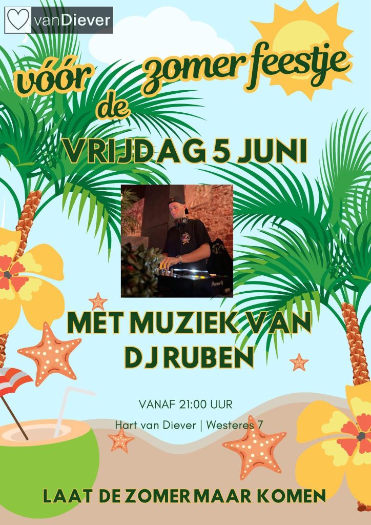 Voor de zomer feestje in dorpshuis Hart van Diever www.hartvandiever.nl