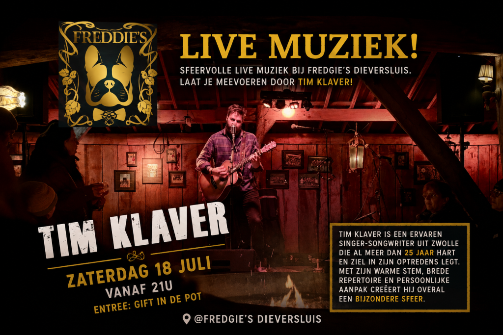 Tim-Klaver-18-juli-Live-Muziek-@Fredgies-Speciaalbiercafe-Dieversluis